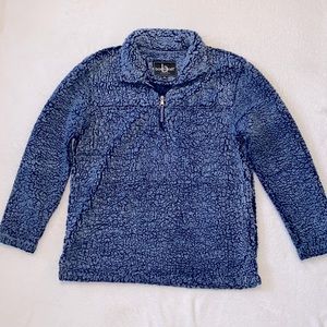 Woman’s Sherpa pullover. Size M. Navy blue.
